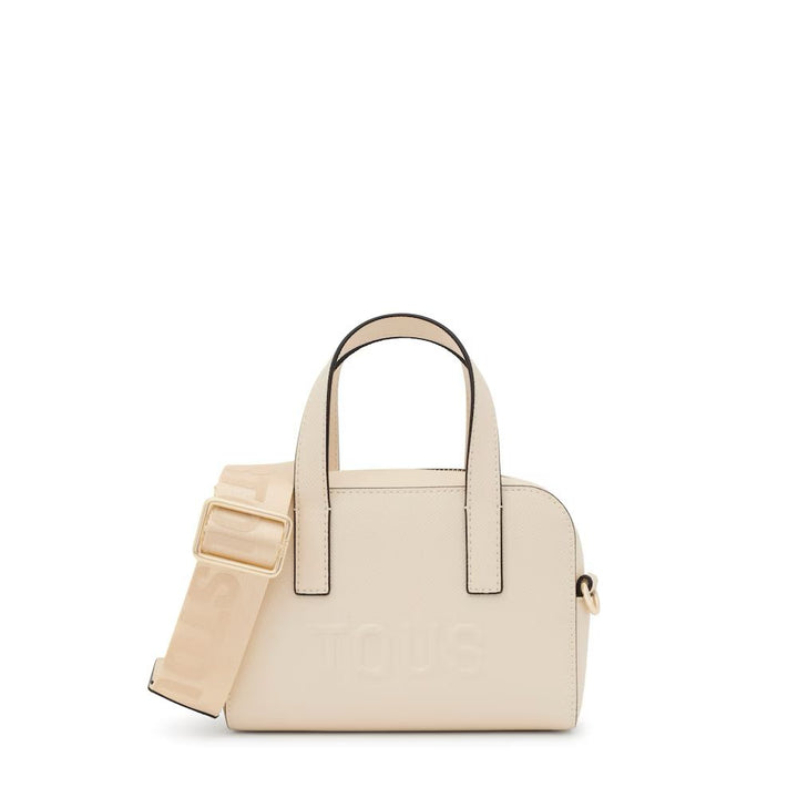 Bolso bowling pequeño beige