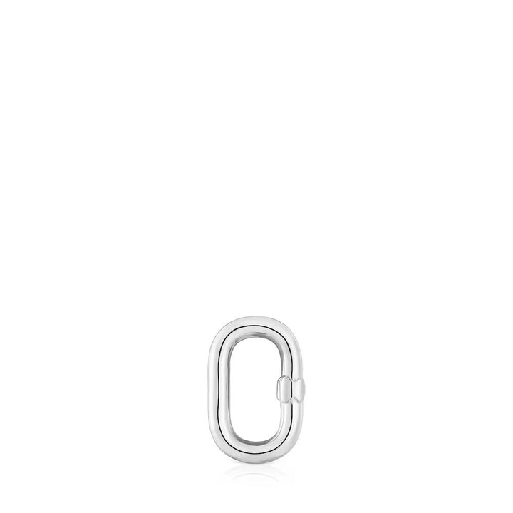 Argolla pequeña on baño de plata.  Hold Oval
