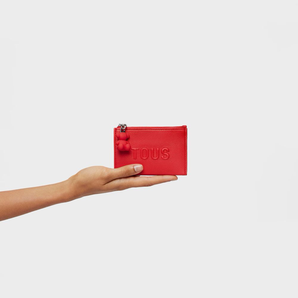 Monedero tarjetero rojo Brenda